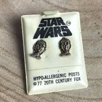 Star Wars Vintage 1977  C-3po studd earrings Photo 0