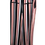 New York & Company Black pink and White Striped Women's palazzo Pants Size 16 Photo 3