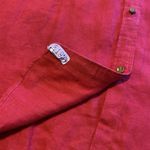 Ralph Lauren Lauren  Linen Gold Red Button Down Women's Shirt 1X Photo 4