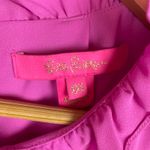 Lilly Pulitzer Lilly Pulitzer Talisa Top Sz XXS Ruffle Mock Neck Sleeveless Blouse Pink Purple Photo 5