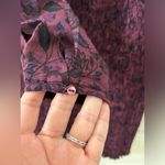 Free People NWOT Mini Dress Women’s Small Plum Floral Print Smock It to Me Photo 7
