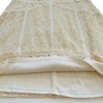 Bisou Bisou Dress Cream Floral Lace Overlay Ribbon Sleeveless Mini Size 14 NEW Photo 8
