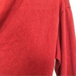 Sanctuary Knit Top Gathered Low Cut Red Small Photo 2