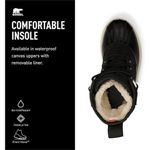 Sorel Caribou Royal Boots in Black & Chalk 8 New Womens Waterproof Photo 14