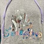 Disneyland Paris Iridescent Mirror Castle Hoodie Sweatshirt Lavender Cords Sz S Photo 7