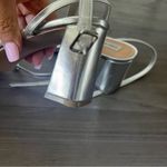 Steve Madden Luxe Metallic Block Healed Strappy Sandal Square Toe Luxe 11M Photo 10