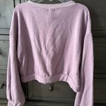 Le lis Collection Crop Lilac Sweatshirt Medium Photo 3