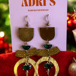 adri's Christmas Crescent Dangle Earrings  Photo 0