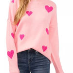 CeCe  Heart Print Valentine Sweater Photo 0