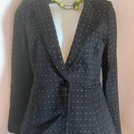 White House | Black Market  Black and White Dotted Blazer Photo 0