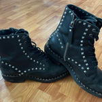 Ash 
Wolf‎ Studded Leather Combat Boots Photo 0