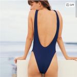 Aerie  Navy Blue One Piece Swimsuit Sz M Photo 2