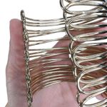 Gold Tone Super Wide Open Wire Coil Cuff Bracelet Photo 5