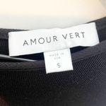 Amour Vert Button Back Long Sleeve Swing Dress Modal Blend in Black Women's S Photo 4