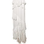 Anthropologie NWT Forever That Girl White Tiered Ruffled Halter Maxi Dress XS Photo 6
