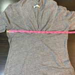 C&C California  Heather Gray Long Sleeve Deep V Mini‎ Dress M Boho Loungewear Photo 7