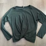 Paper Crane NWOT Green Waffle Knit Twist Front Top – Size Small Photo 3