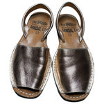 The Spanish Sandal Co Metallic Rose Gold Leather Slingback Sandals EU 37 Pink Size 6.5 Photo 0