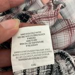 Y2K Plaid Smocked Crop Top M/L Puff Sleeve Ruffle Cottagecore NWOT Black Size L Photo 13