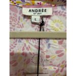 Andree by Unit Andree Boutique paisley print sleeveless blouse pink orange size Large NWT Photo 4