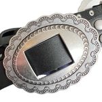 Urban Outfitters Western Concho Belt Black Silver Buckle Size S Photo 4