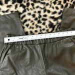A New Day Olive Green Vegan Faux Leather Pants M Photo 3