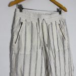 Athleta Cabo Linen Striped Wide-Leg Pants – Size 8 Photo 6