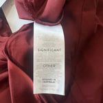 Anthropologie NEW Significant Other Alix Halter Cut Out Satin Brown Maxi Dress 6 Photo 3