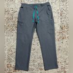 FIGS  Yola Elastic Waistband Skinny Scrub Pants Graphite Gray Medium Petite M/P Photo 2