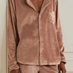 SKIMS  Velour Pajama Shirt Luxe Sleep Loungewear Size 3XL Photo 0
