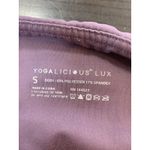 Yogalicious  Lux Leggings Womens Small Purple Gym Workout Running Athletic Pants‎ Photo 3