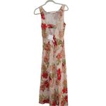 Paper Heart Dress Womens Floral Linen Sleeveless Maxi Pink Mauve Rose XS Orange Photo 3
