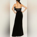 Badgley Mischka Velvet Bow Mermaid Gown Photo 1