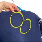 J.Crew Navy Blue Ruffle Boatneck Short Sleeve Knit Sweater Photo 6