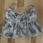 Love Tree Flower Print Babydoll Top Photo 0