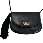 Vintage Judith Leiber exotic skin Karung snakeskin bag Black Photo 15