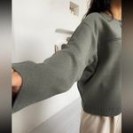 ZARA knit sweater oversized button front pullover Photo 3