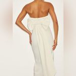Lulus LULU’S Fabulous Phenomenon White Strapless Bow Midi Dress Photo 4