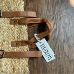 NWT XIX PALMS Shorebreak Picnic Cooler Bag Backpack Woven Straw Boho Bag Tan Photo 8