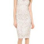 Jill Stuart Jill Love Glow Sheath Dress White Black Lace Illusion Neckline Sz 2 Photo 10