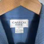 Carroll Reed Womens Blue Mock Neck Cotton Knit Sweater Pullover Sz L Size L Photo 1