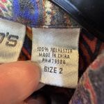 Chico's Vintage  Patchwork Jacket Womens Size 2 Artsy Boho Coat Tapestry Floral Photo 8