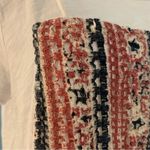 Lucky Brand Cotton Shirt Red White Blue Flag Metal Stars T Shirt Size L Large Photo 2