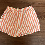 Anthropologie  Boxer Shorts Orange Striped Small w Pockets Photo 3