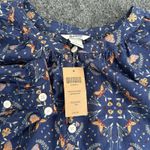 Duluth Trading Co. Women's Printmaker Lightweight Shirt Moth Print Sz Small NEW Blue Photo 3