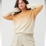 Aerie OFFLINE By  Terry Crewneck Ombre Sweatshirt in Heather Fawn - size L Photo 5