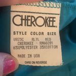 Cherokee blue teal button down short sleeve scrub top Photo 8