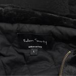 NWOT Eden Society Sherpa Faux Fur Lined Black Hooded Jacket Women’s Size L Size L Photo 6