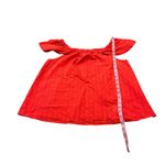 J. CREW red off the shoulder top Size XS Photo 1