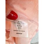 Ministry Of Style Puff Sleeve Smocked Back Mini Dress Peach Pink Women's Size 6 Photo 4